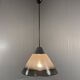 Peill & Putzler cone shaped glass hanging lamp, Germany