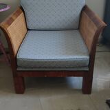 Cane armchair