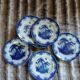 8 very old flat plates made of ironstone