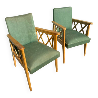 Cross armchairs