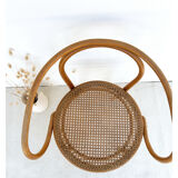 Fischel curved wood armchair