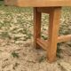 Cottage wooden bench