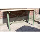 Industrial table foot in metal office