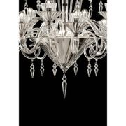 Majestic Imperial Murano Glass “Rigadin” Chandelier in Crystal Clear