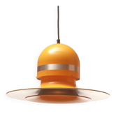 1970s ceiling lamp in yellow, Space Age