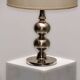 Lampe de table en acier brossé vers 1970