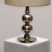 Lampe de table en acier brossé vers 1970