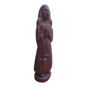 Ethnic carved wooden statuette