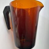 Pichet Vereco en verre ambré