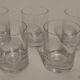 Set of 5 soda or whisky glasses signed "Daum France"