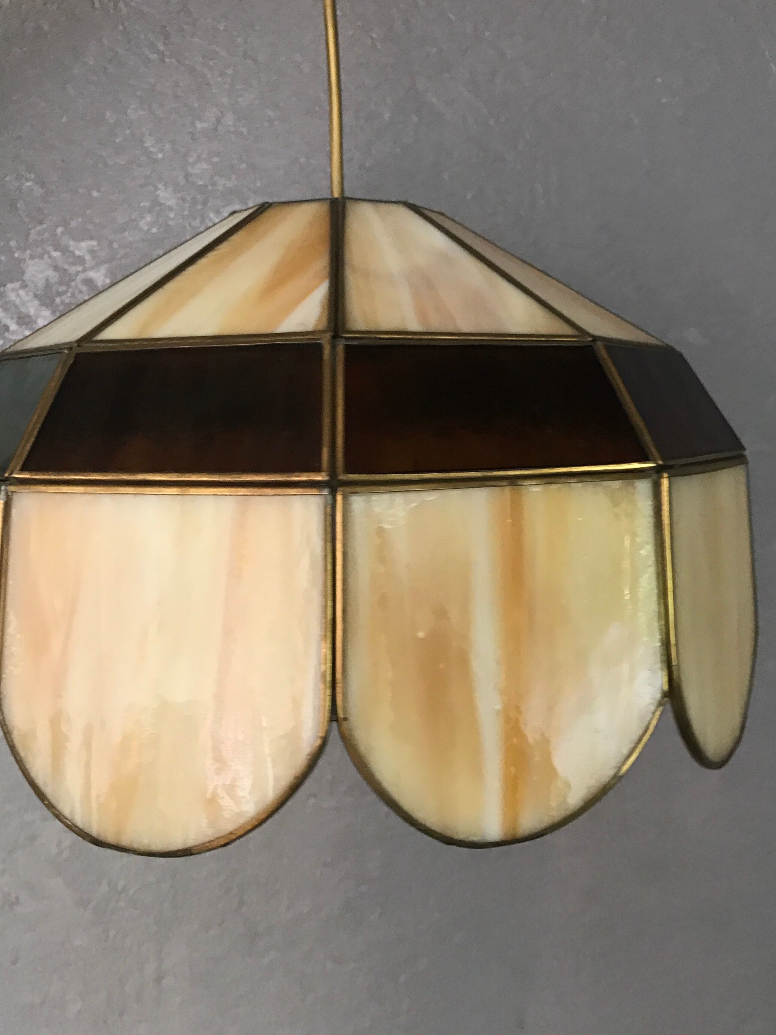 Art deco chandelier hanging