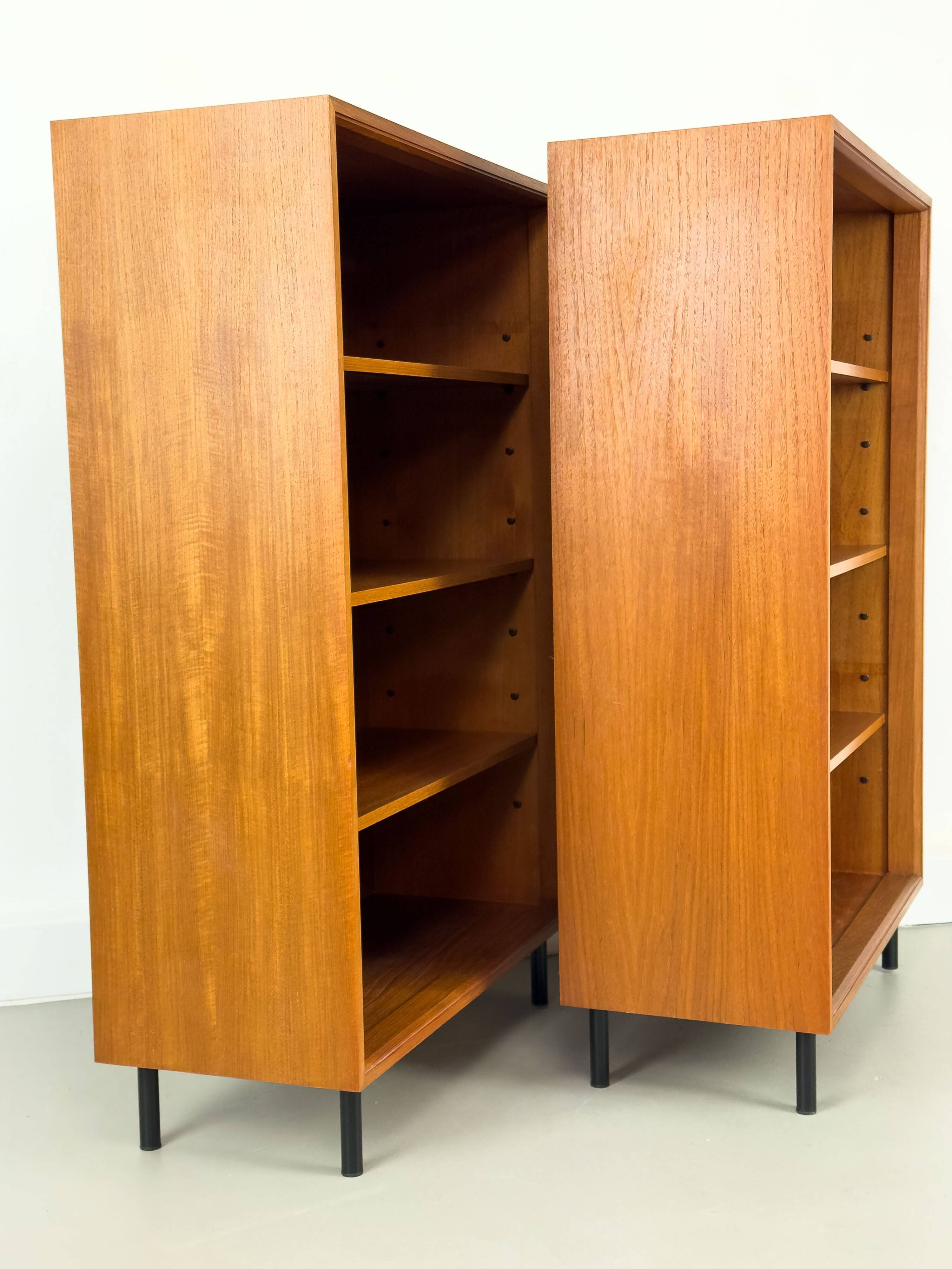 Bibliothèques en teck du milieu du siècle de Franzmeyer Möbel, années 1960, lot de 2