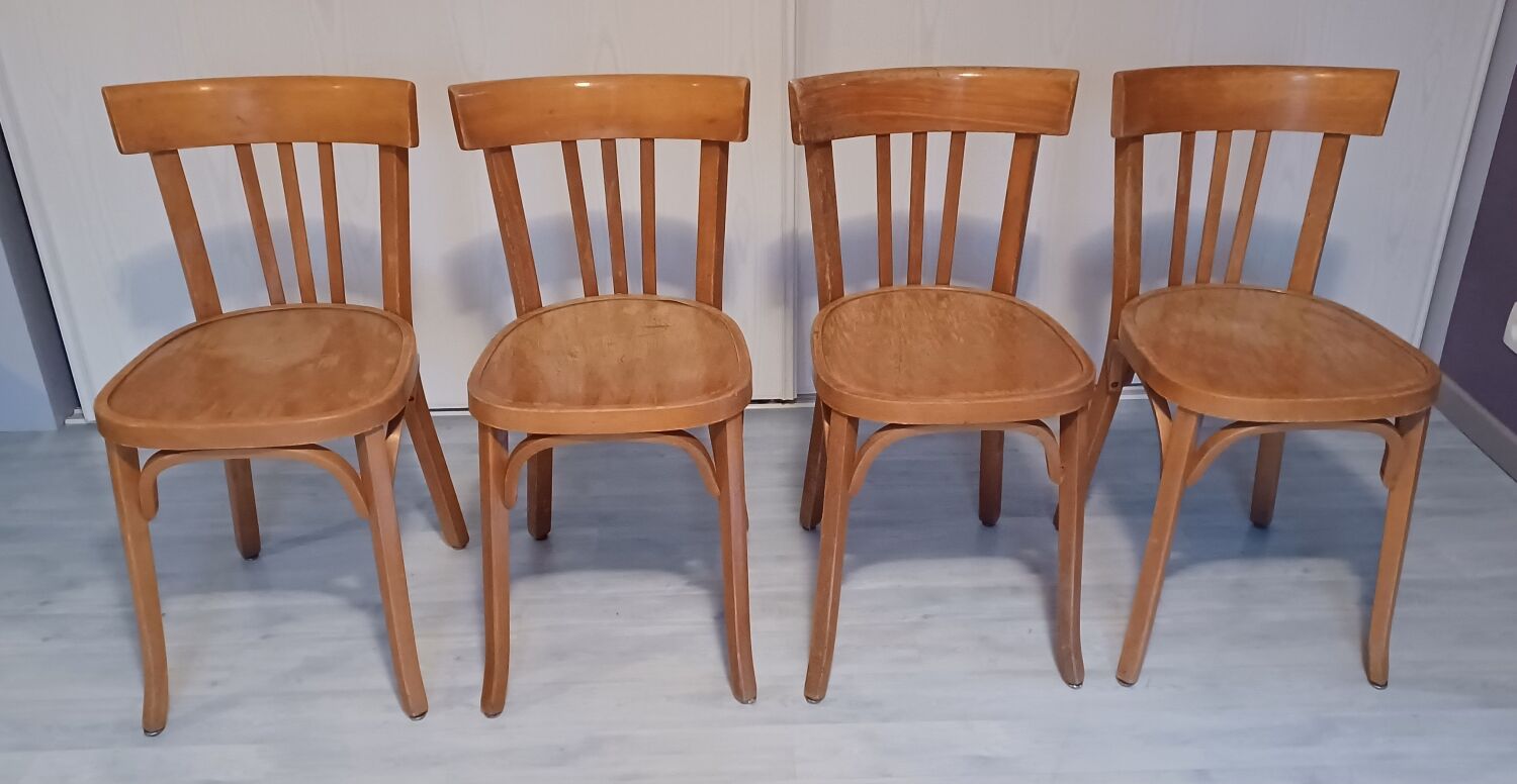 Set of 4 Baumann bistro chairs