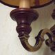 French Vintage Bronze Effect Metal Traditional Wall Light Card Shade 5169