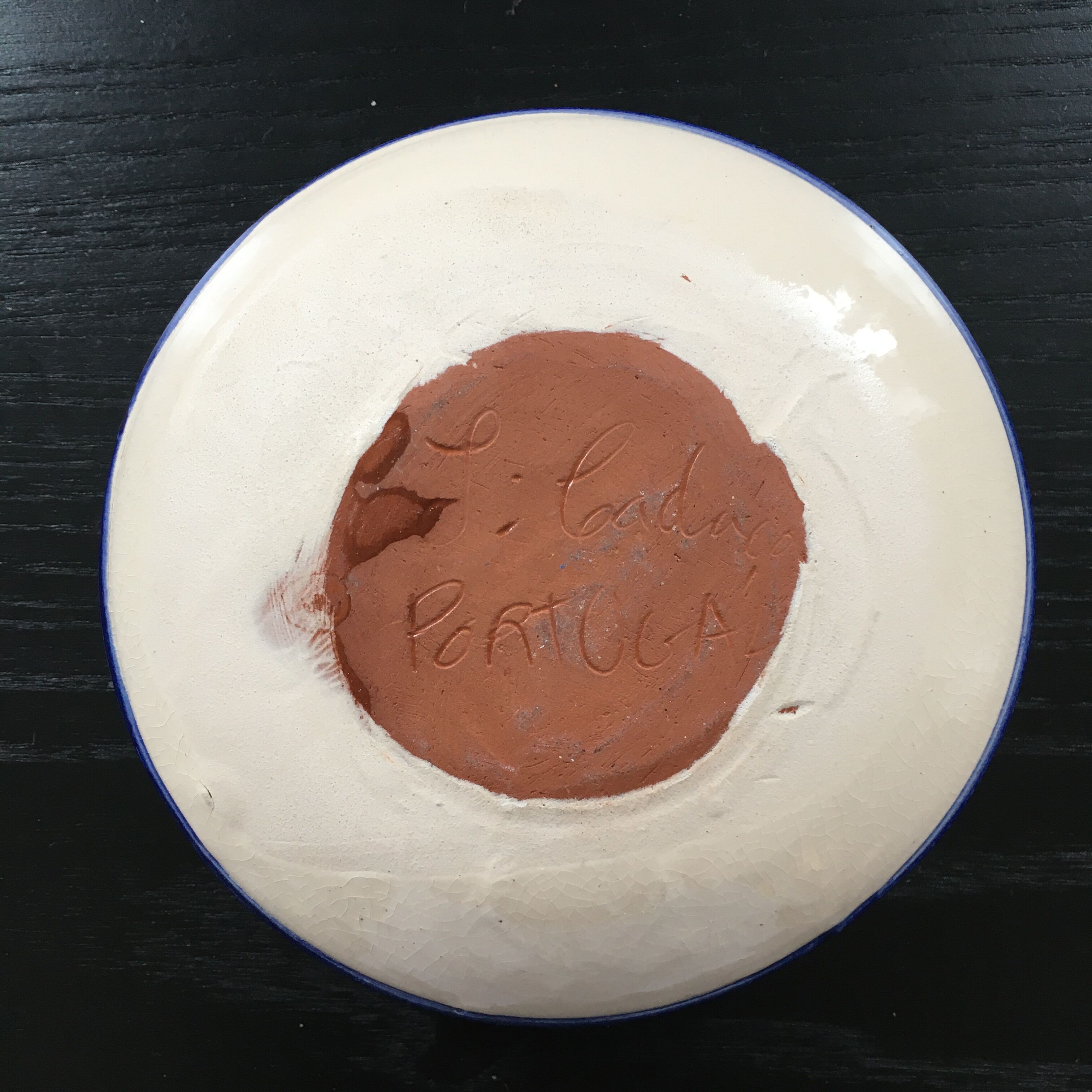 Blue floral decoration candle holder