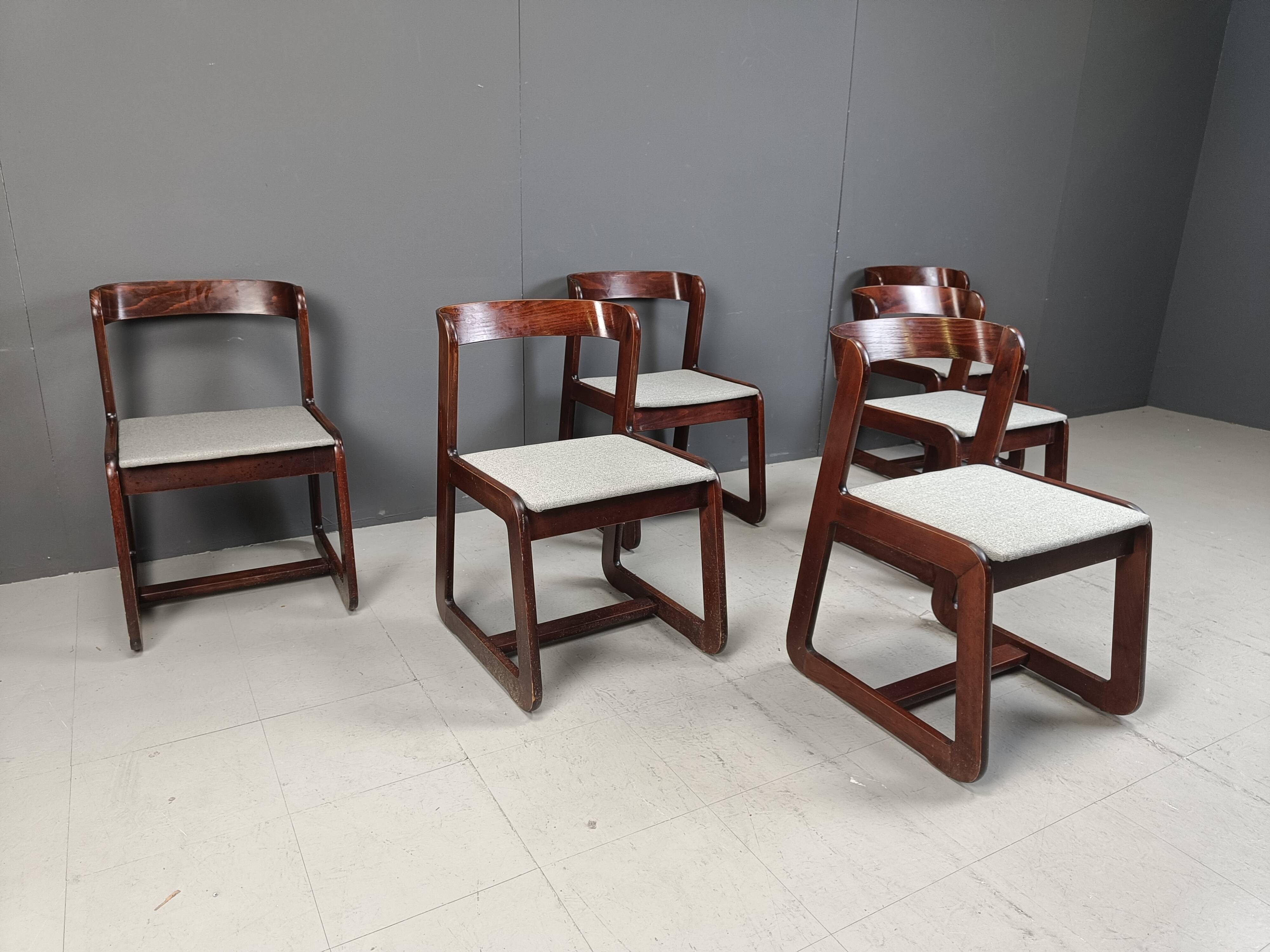 Vintage dining chairs by Mario Sabot, 1970s