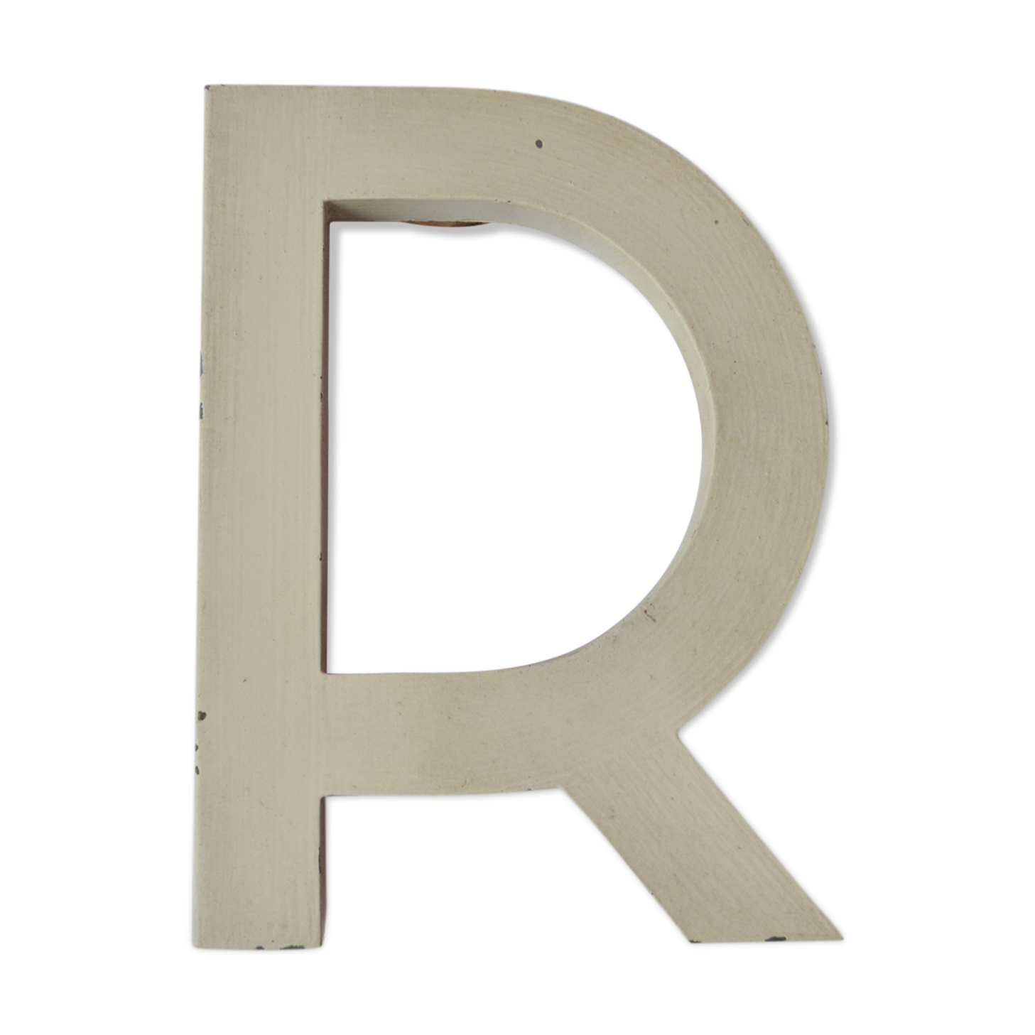 Vintage letter A in zinc