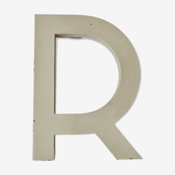 Vintage letter A in zinc