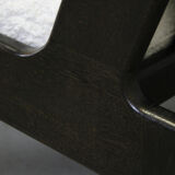 Brutalist oak lounge chair by Esko Pajamies for ASKO, Finland 1970s