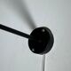 Vintage black metal wall lamp 1950s