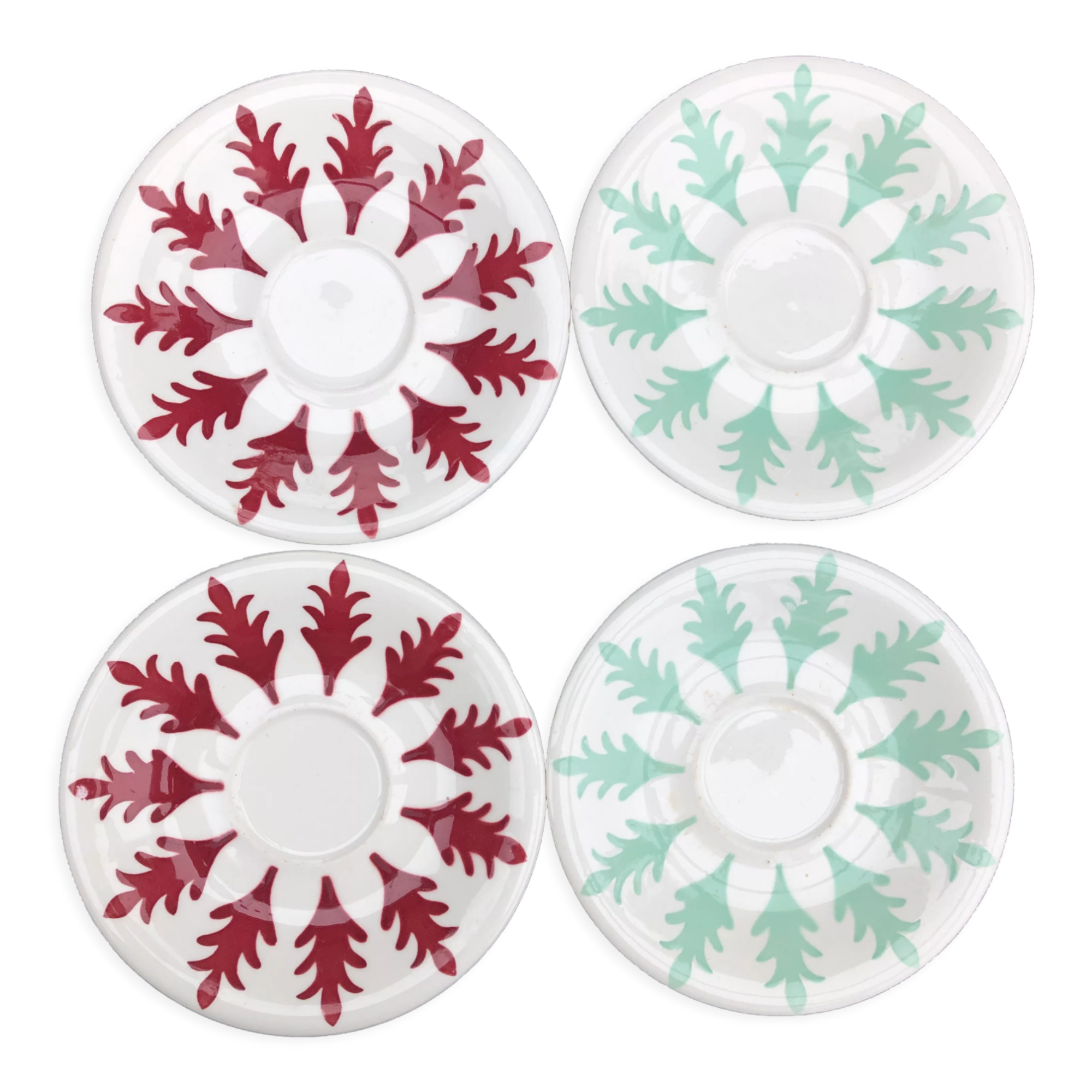 Set of 4 saucers digoin