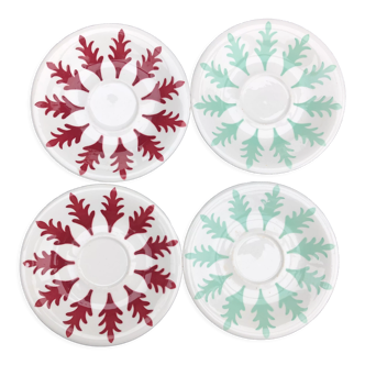 Set of 4 saucers digoin