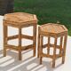 Pair of side tables in bamboo