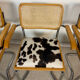4 fauteuils cannés chrome et bois années 70