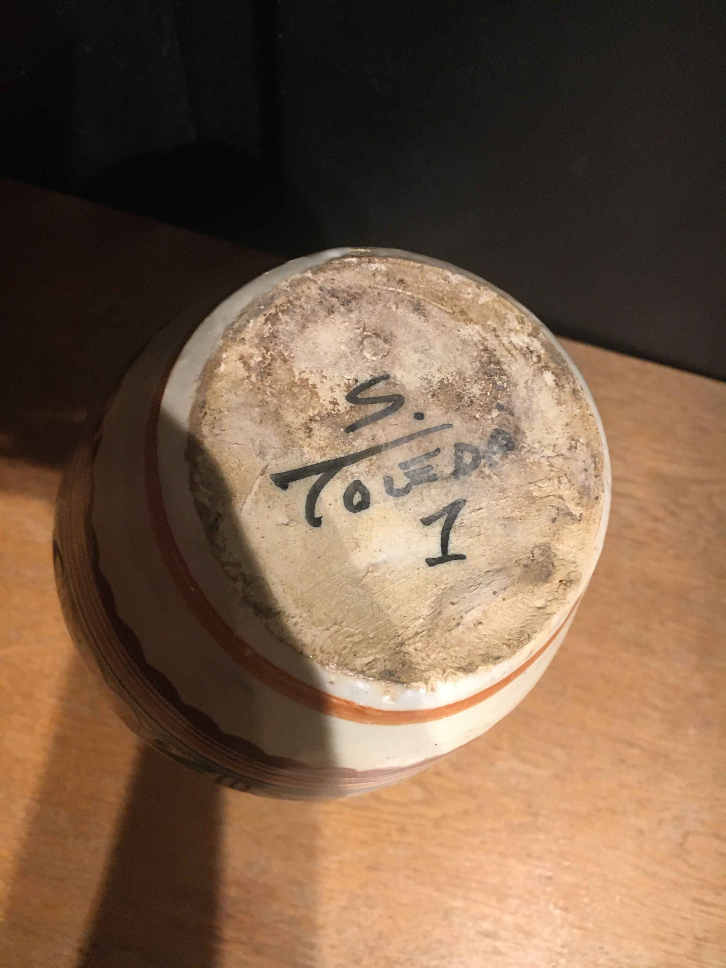 Pitcher italian ceramics Sanguino Toledo