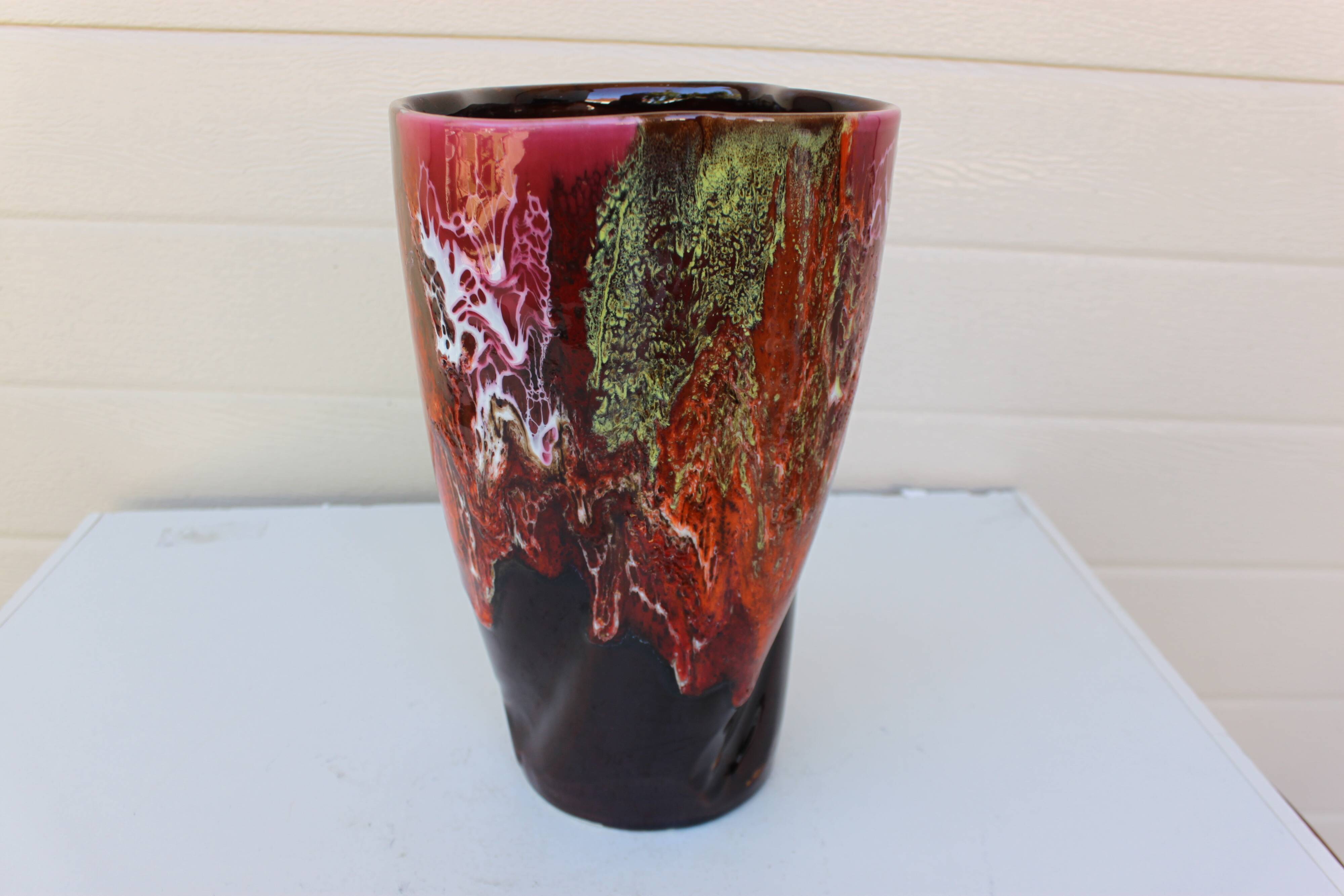 vase 1970 torsadé