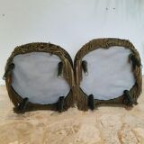 Paire de fauteuils crapauds