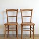 Bistro table and its two 1950s chairs