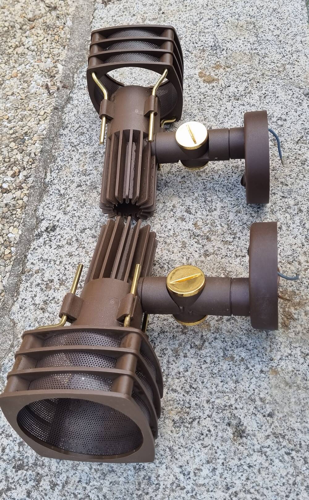 Pair of vintage wall lights from the 70s, HUSTADT LEUCHTEN