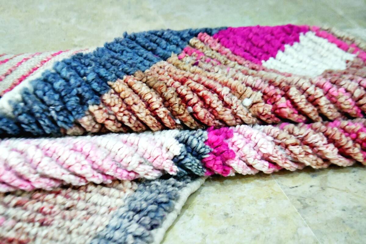 Moroccan Berber rug Boujaad 404 x 71 cm new