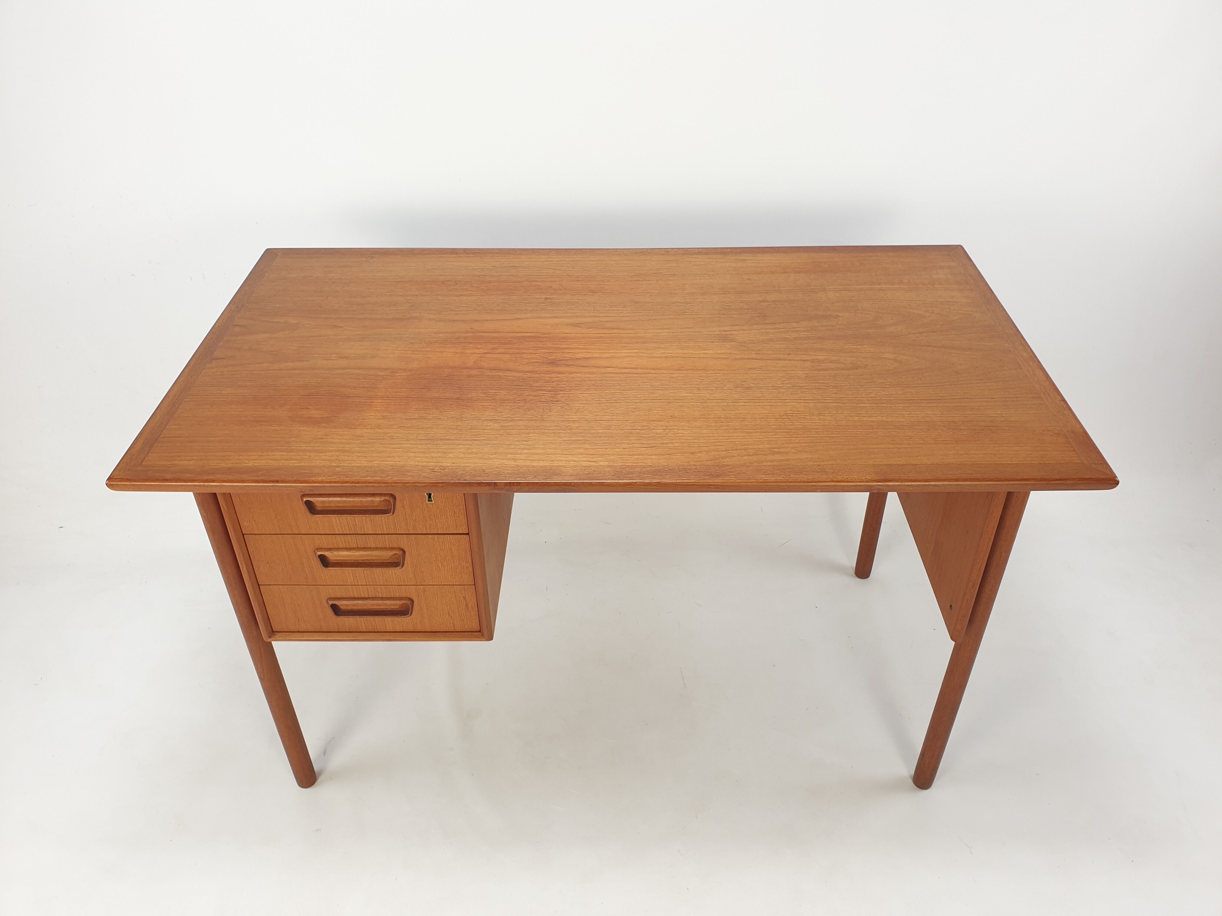 Danish Teak Desk by Gunnar Nielsen Tibergaard, 1960s