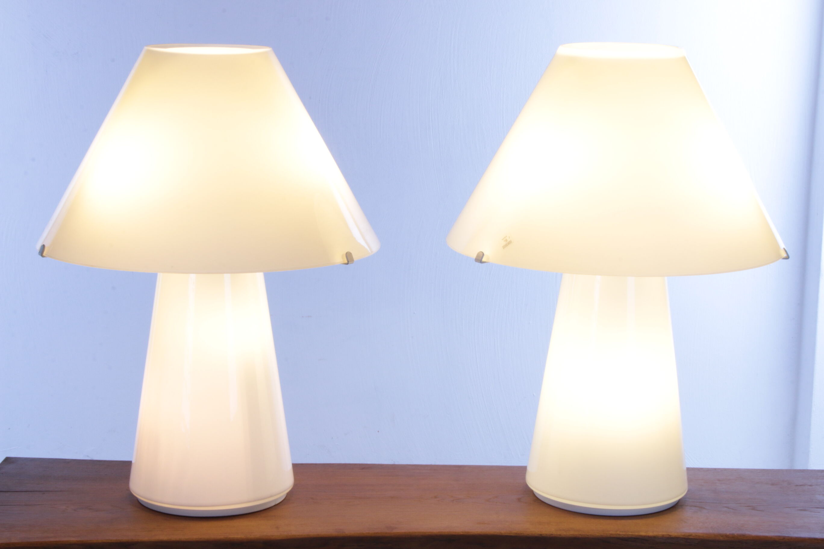 Set murano table lamps handmade, 1970s