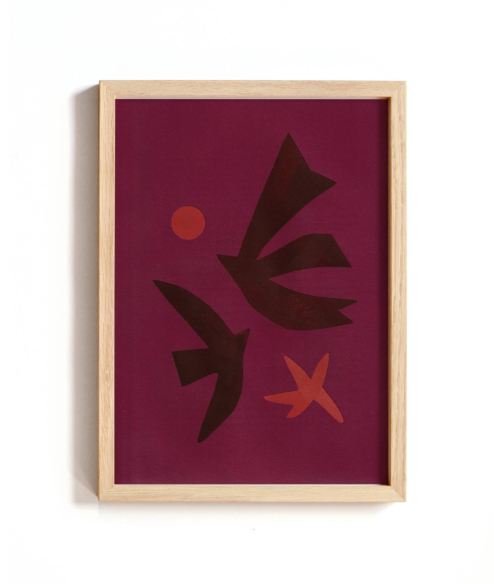 duo of contemporary collages inspired by Matisse signed eawy