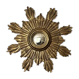 Miroir oeil de sorcière - bois - Très bon état