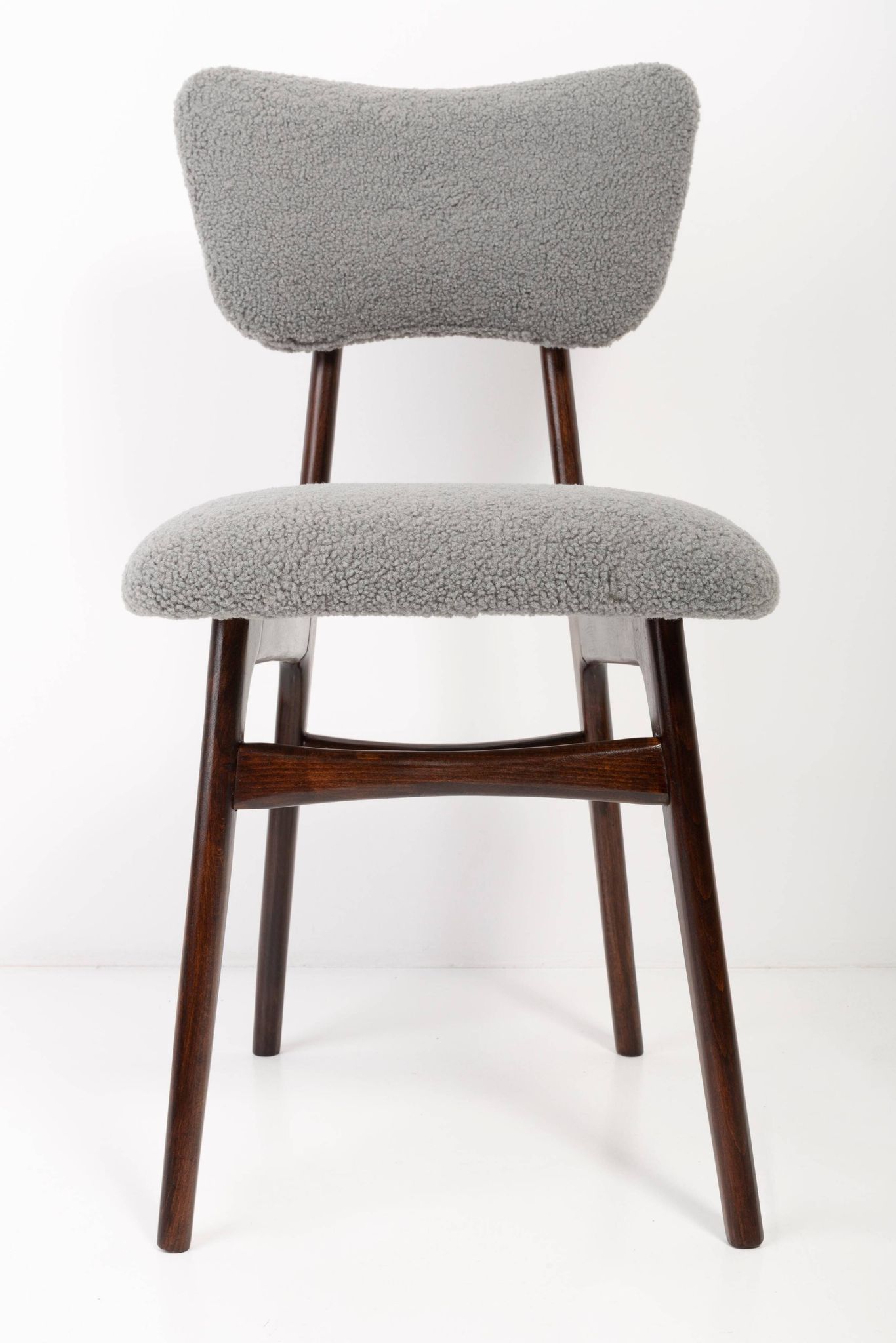 Grey Bouclé Chair from the 20th Century, 1960s