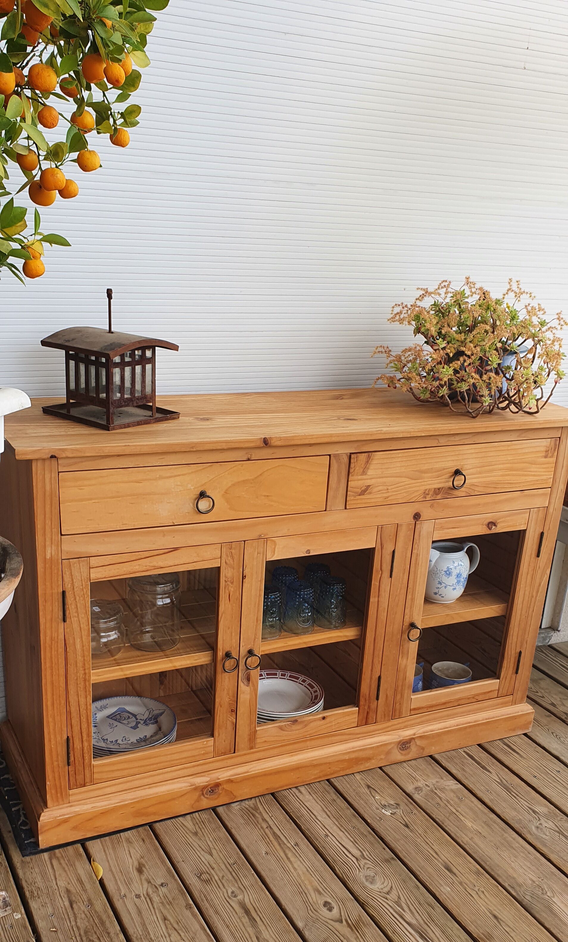 Low glazed sideboard