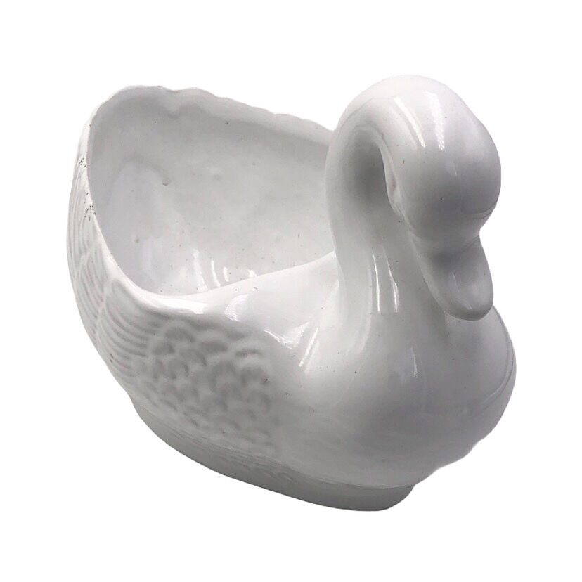 Vintage swan pot cover