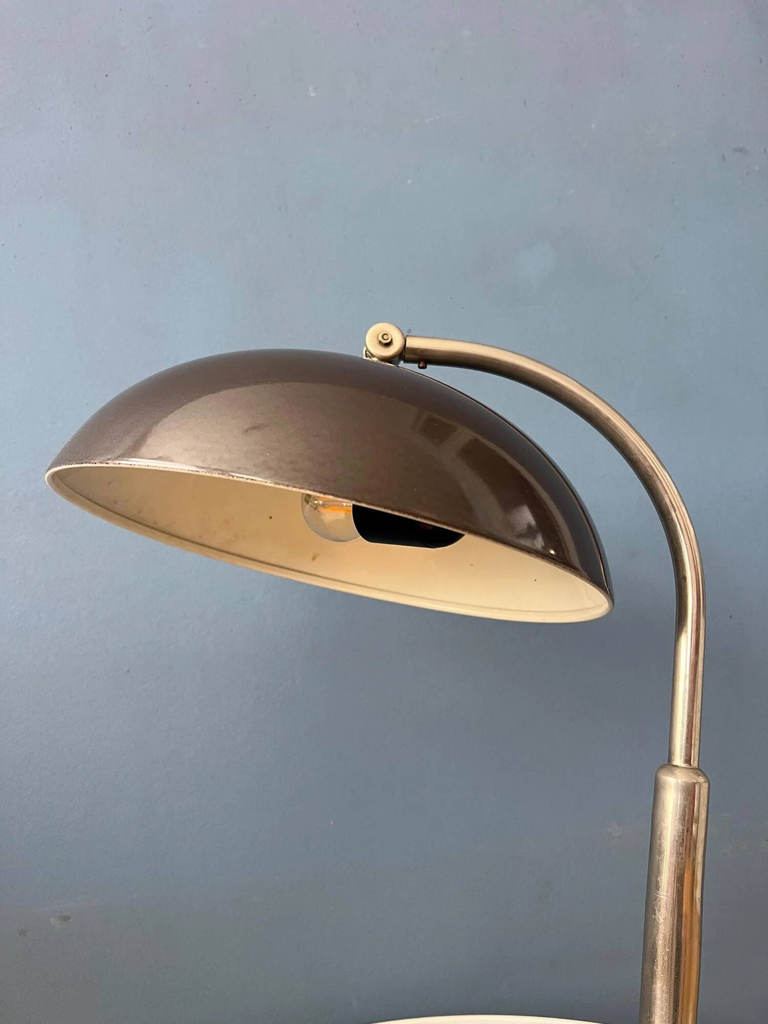Vintage black Hala Busquet 144 desk lamp by Herman Busquet