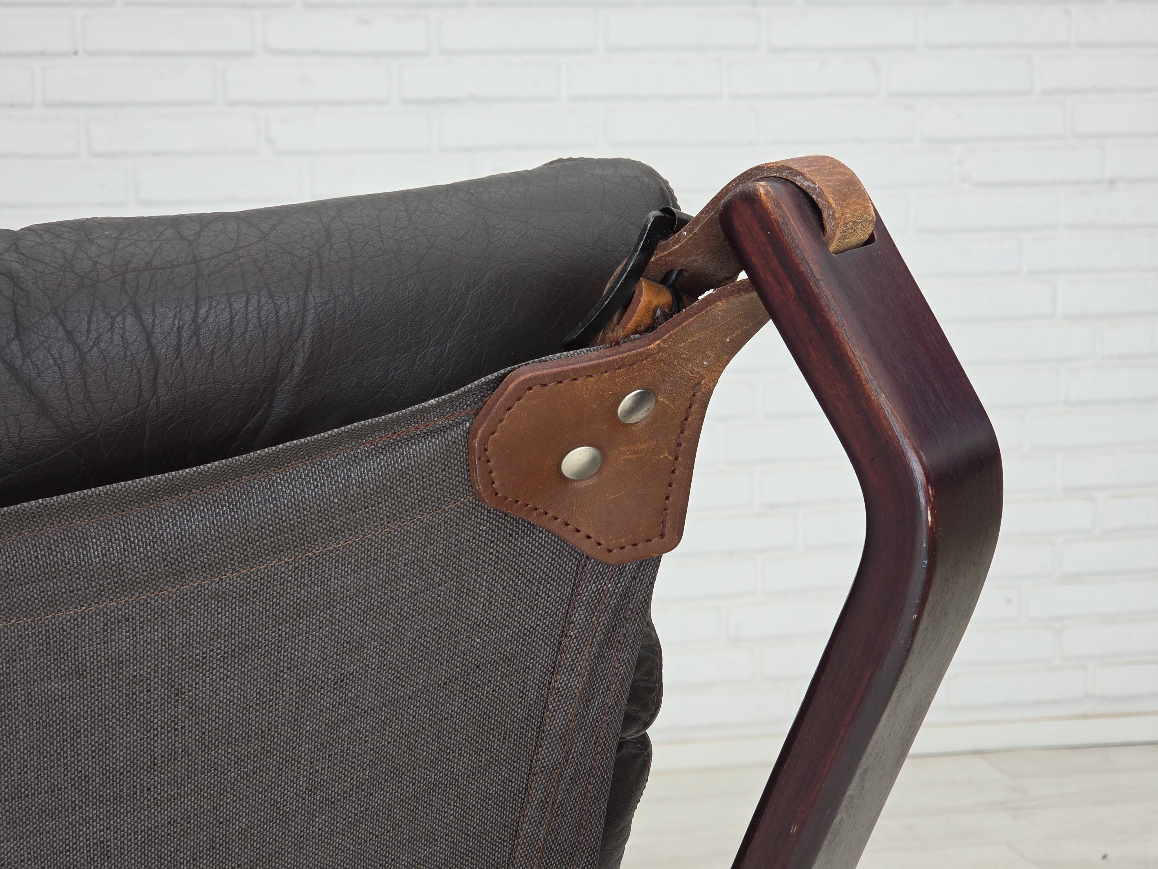 1970s, Norwegian design by Sigurd Ressel, lounge chair model "Falcon".