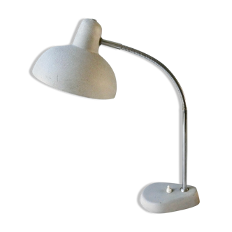 Lampe articulée Aluminor,  en métal gris clair des années 50