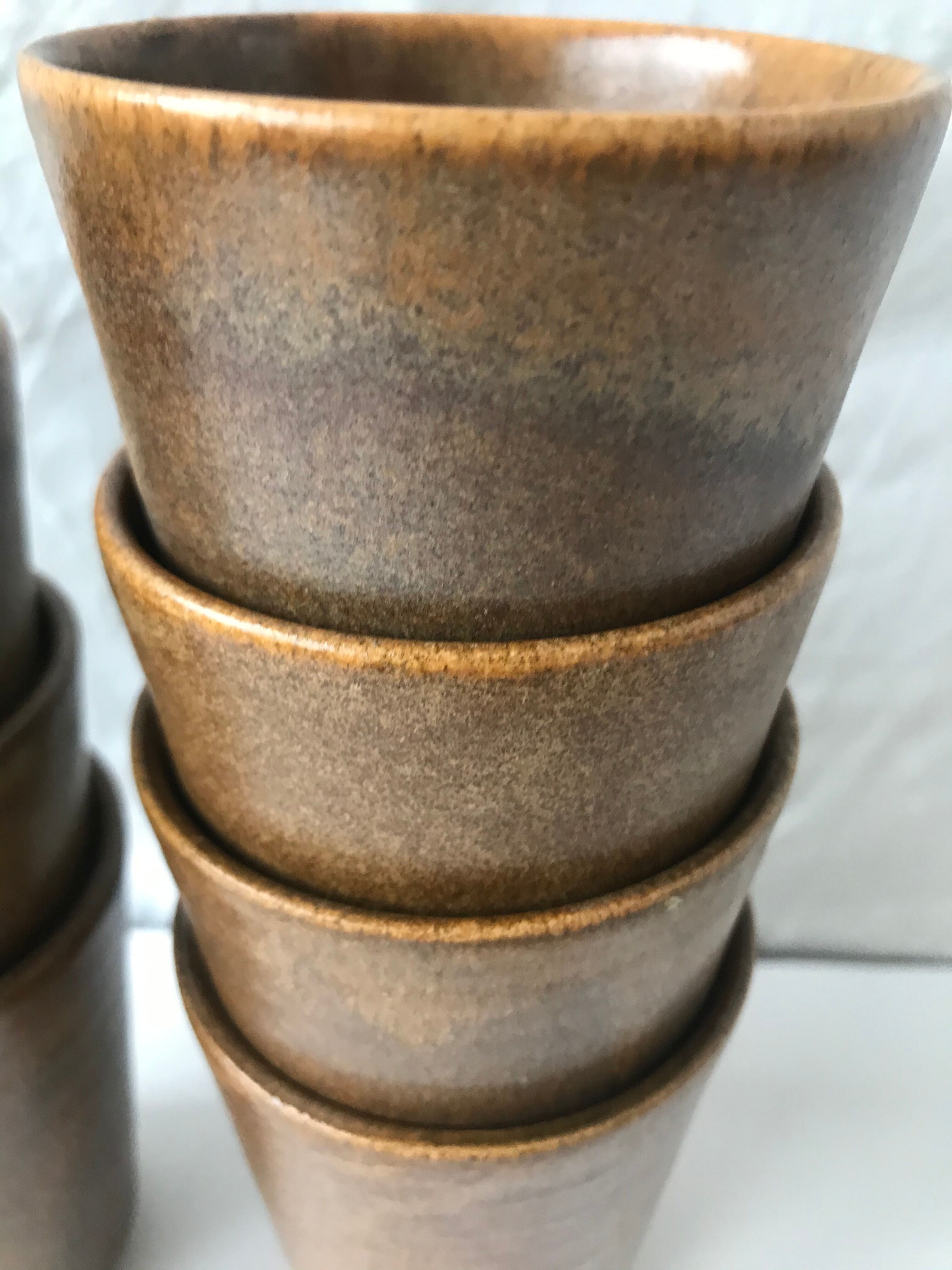 7 vintage coffee cups