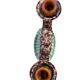Set of 2 vintage ceramic candlesticks / decoration