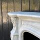 Louis XV style fireplace in Carrara marble circa 1880
