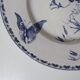 Terre de fer 6 Sarreguemines butterfly dessert plates