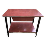 Bedside table or nightstand Formica brown 60s vintage