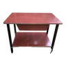 Chevet ou table de nuit Formica marron années 60 vintage